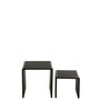 Voir la diapositive 2 : Paris Prix Lot de 2 Tables Basses en Bois  Teck  50cm Noir