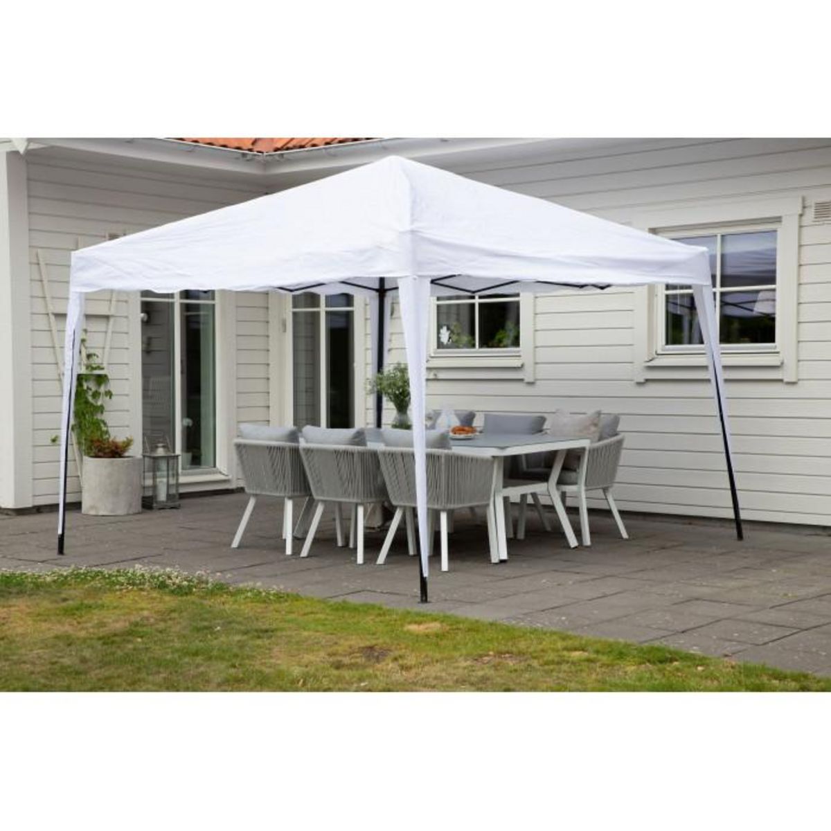 Paris Prix Pavillon en Tissu  Gazebo  295cm Blanc