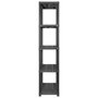 Voir la diapositive 4 : VIDAXL Etagere de rangement a 5 niveaux Noir 213x38x170 cm Plastique