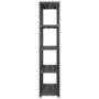 Voir la diapositive 4 : VIDAXL Etagere de rangement a 5 niveaux Noir 213x38x170 cm Plastique