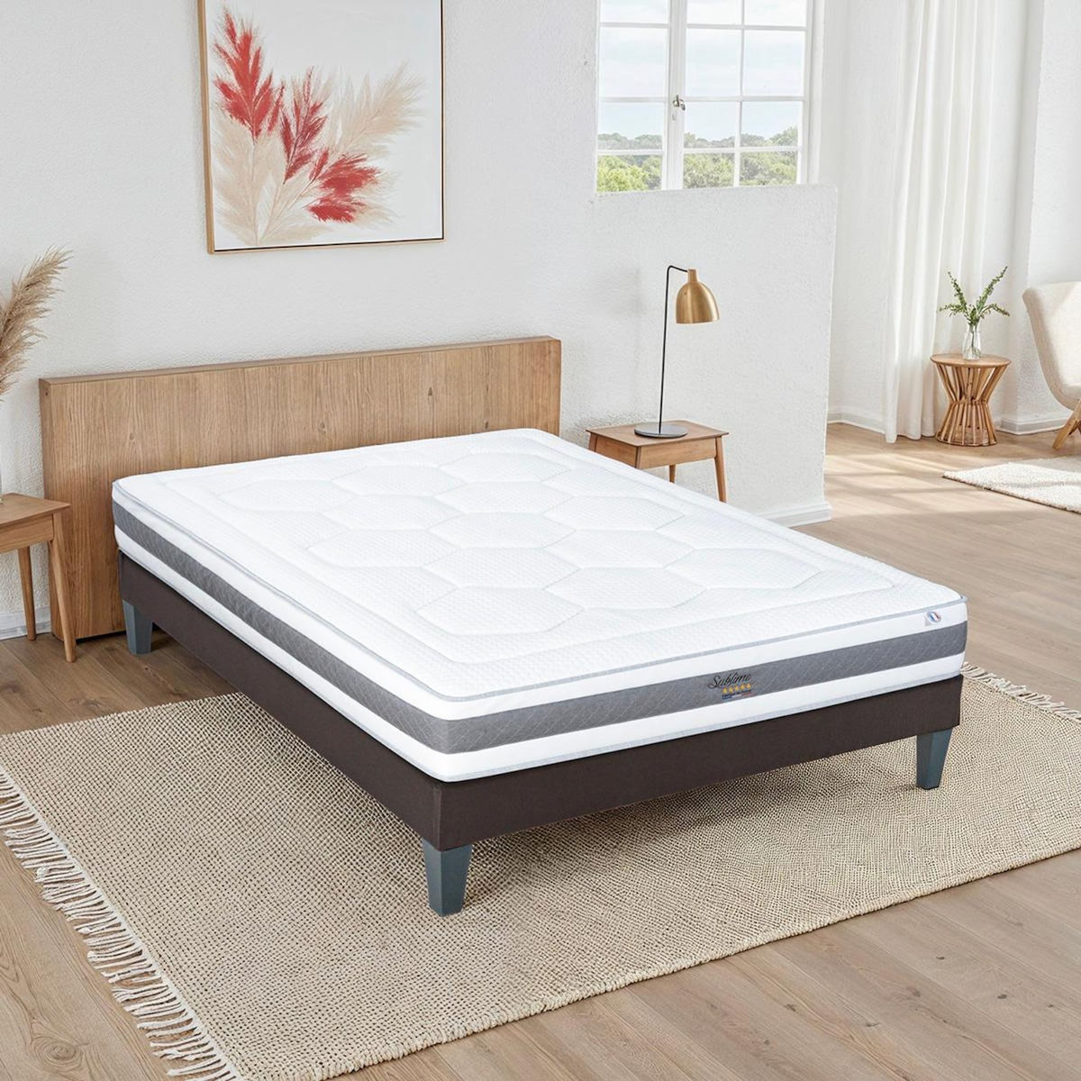 HYPSOM HYPSOM | Ensemble SUBLIME | Matelas Mémoire de forme + Sommier Bois