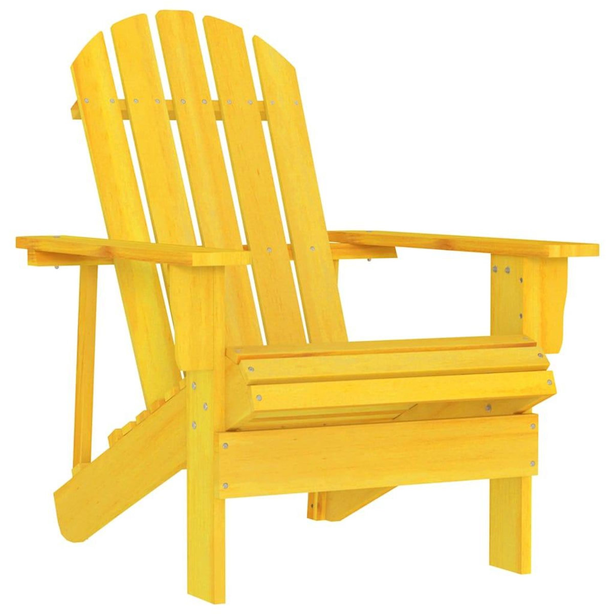 VIDAXL Chaise de jardin Adirondack bois de sapin massif jaune