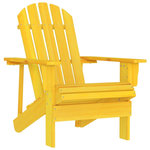VIDAXL Chaise de jardin Adirondack bois de sapin massif jaune