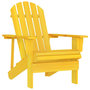 Voir la diapositive 1 : VIDAXL Chaise de jardin Adirondack bois de sapin massif jaune