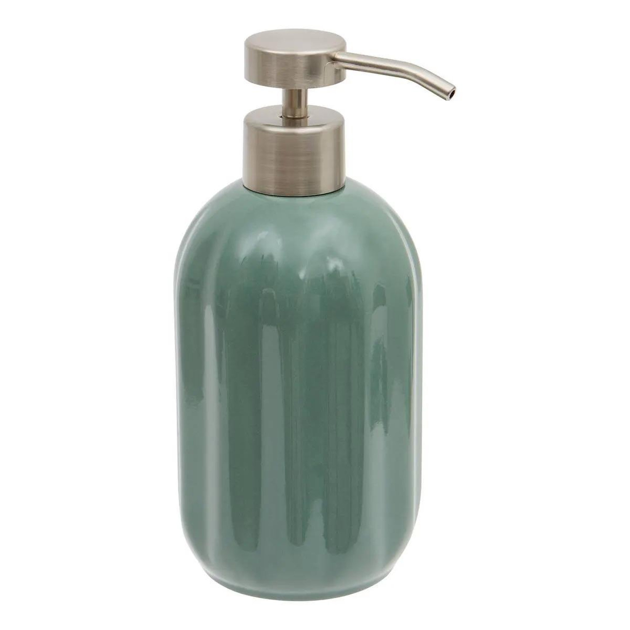 FIVE Distributeur de savon en grès  suny colorama  450ml vert ficus