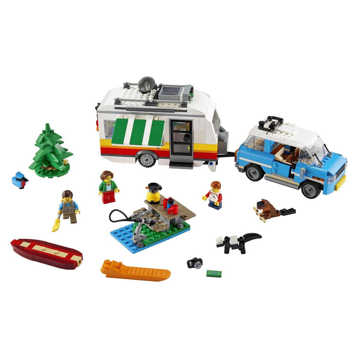 LEGO Creator 3 en 1 31108 Les Vacances en Caravane en Famille