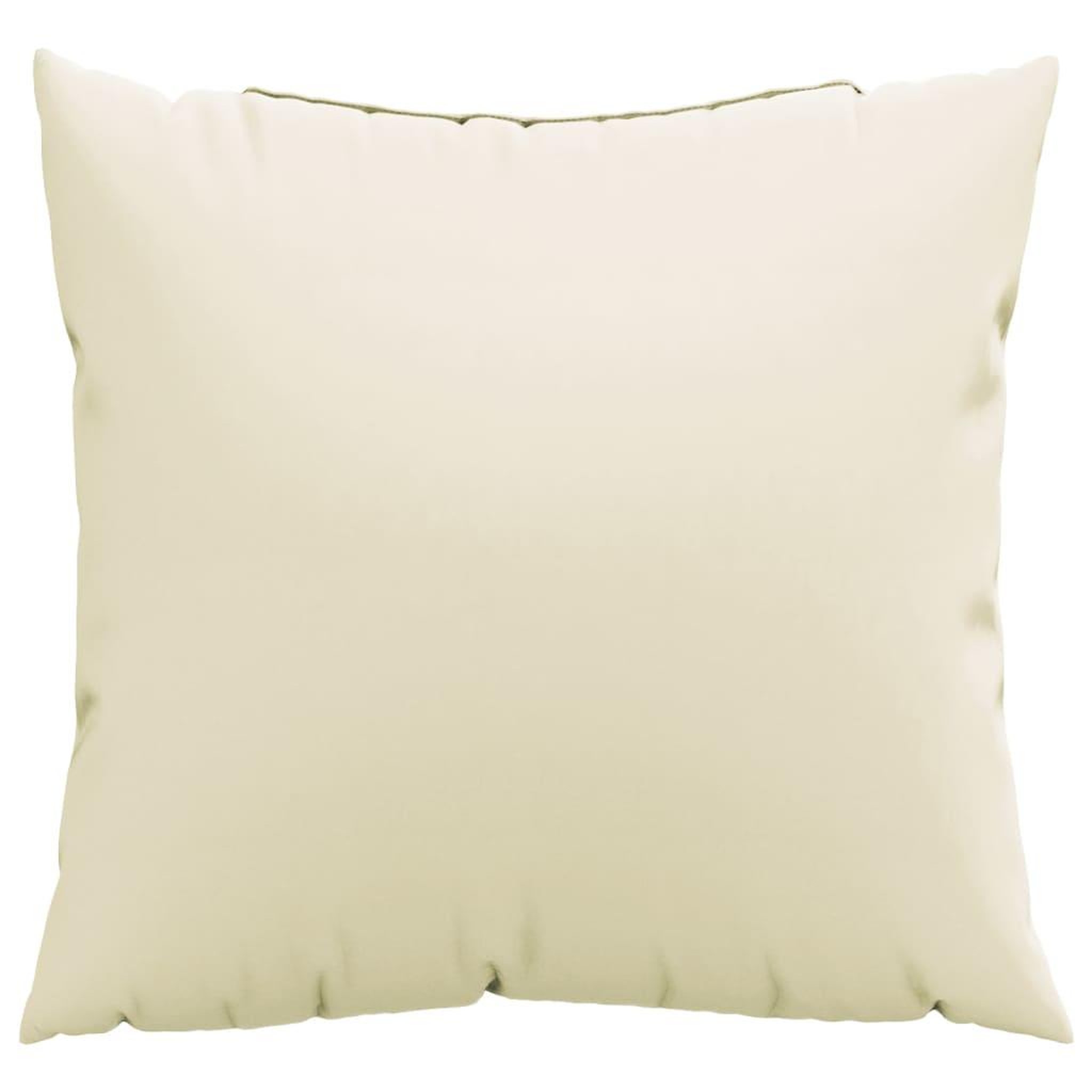 Voir la diapositive 3 : VIDAXL Coussins de canape lot de 4 creme 40x40 cm tissu