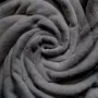 SOLEIL D'OCRE Plaid en flanelle 140x200 cm CALIN gris, par Soleil d'Ocre