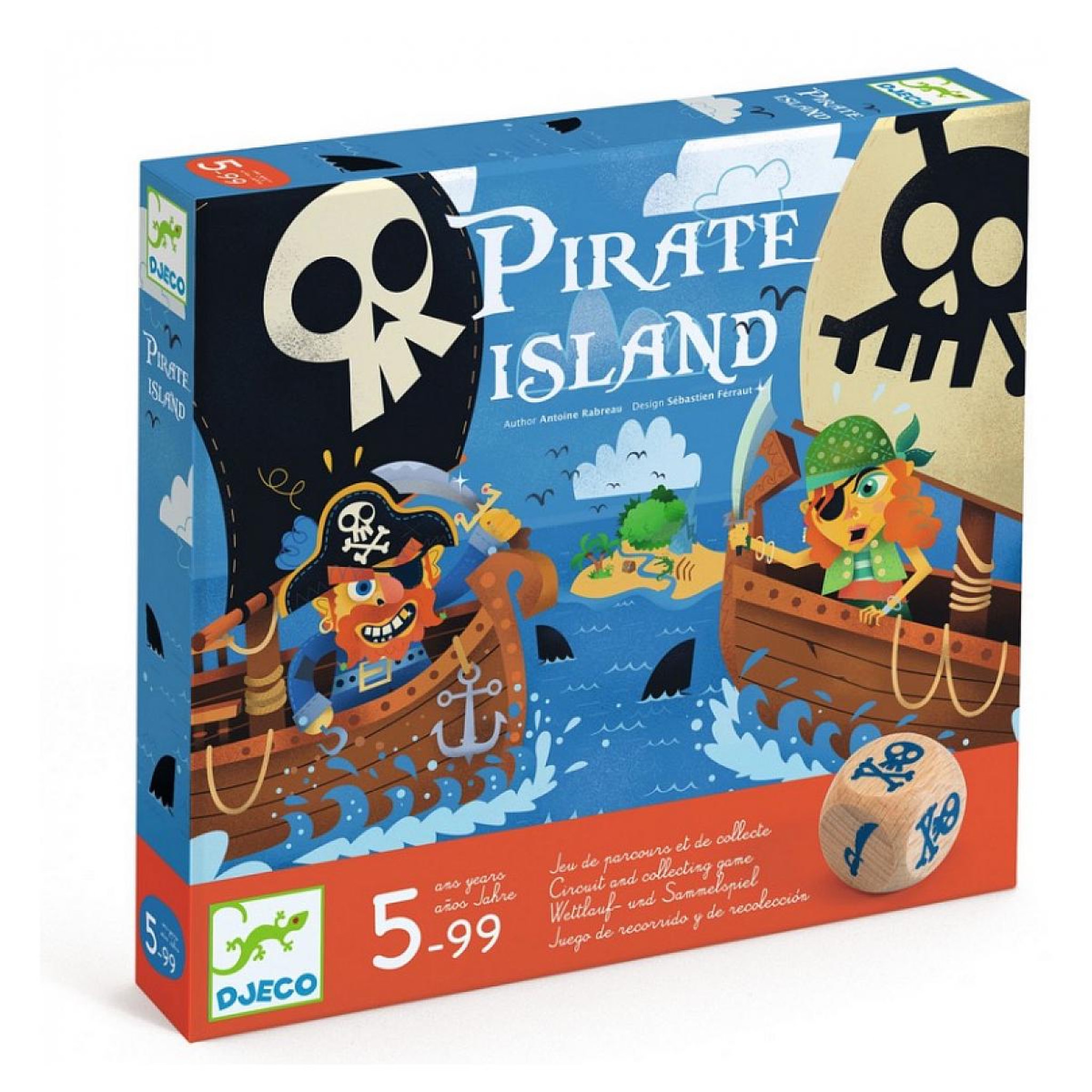Djeco Jeux de parcours Pirate Island