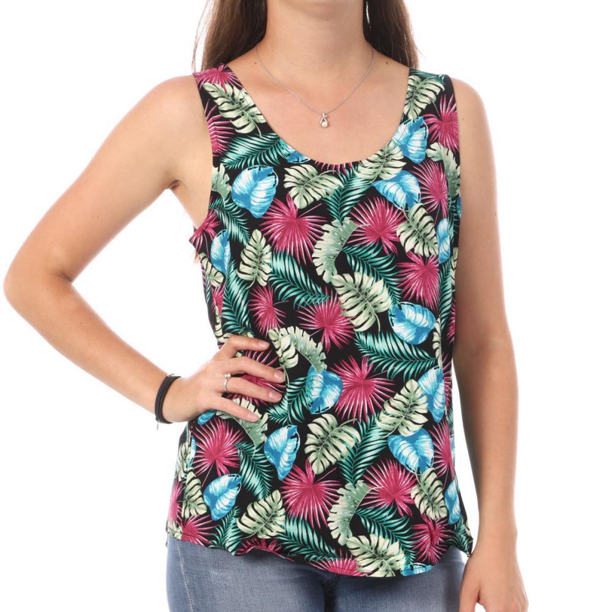 Vero Moda Débardeur Imprimé /Vert Femme Vero Moda Easy. Coloris disponibles : Rose