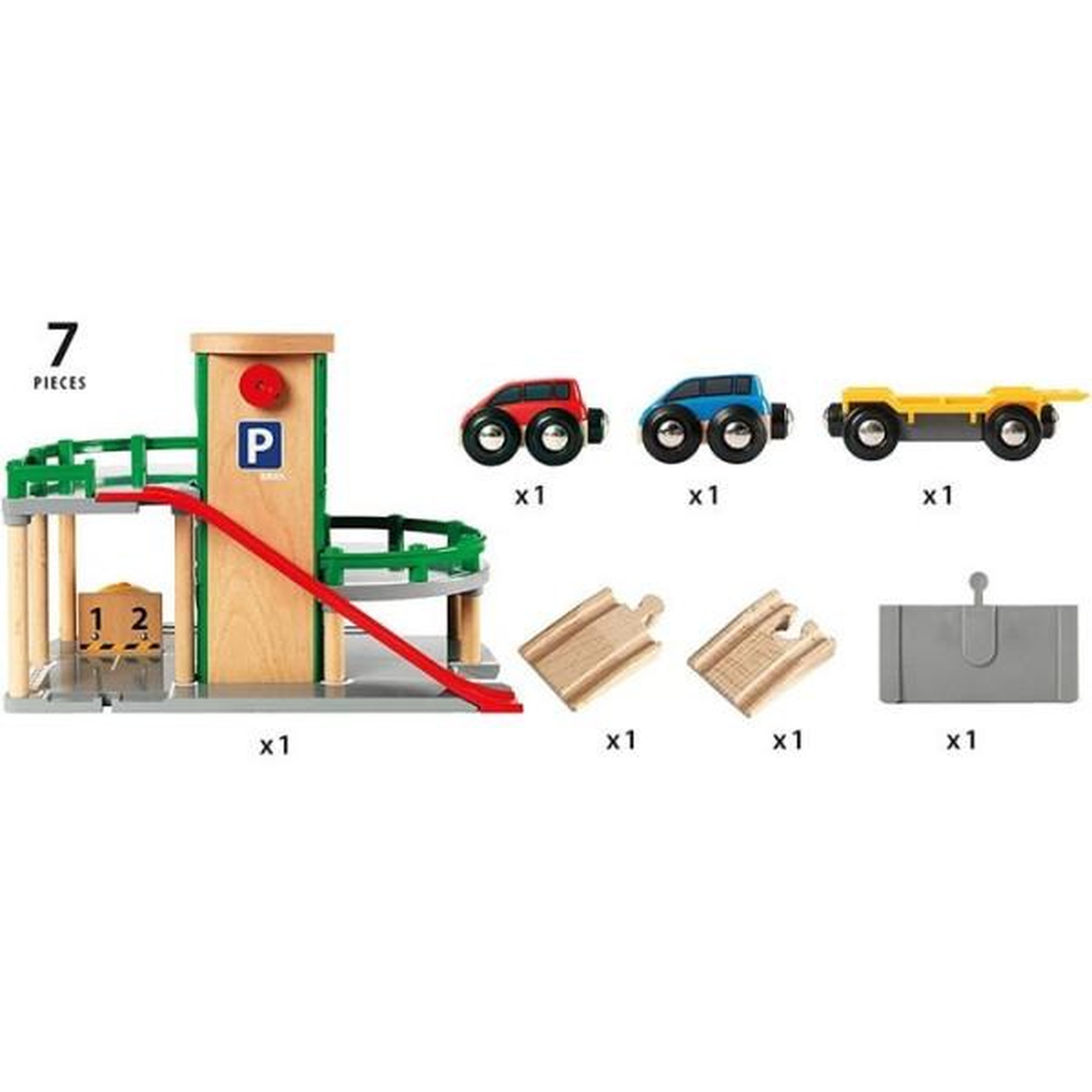 Voir la diapositive 4 : Brio Garage rail / route brio world - ravensburger - 3 niveaux - mixte des 3 ans