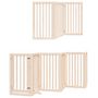 Voir la diapositive 6 : VIDAXL Barriere pour chiens avec porte pliable 9panneaux bois peuplier
