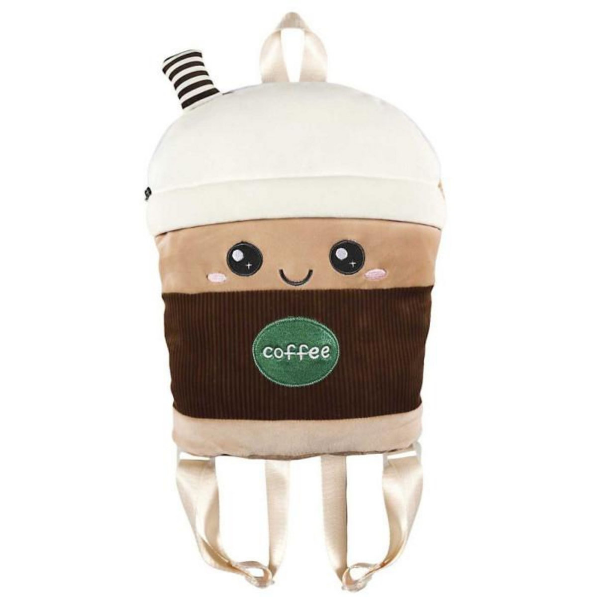 Paris Prix Peluche Sac à Dos Bubble Tea  Kawaii  32cm Marron