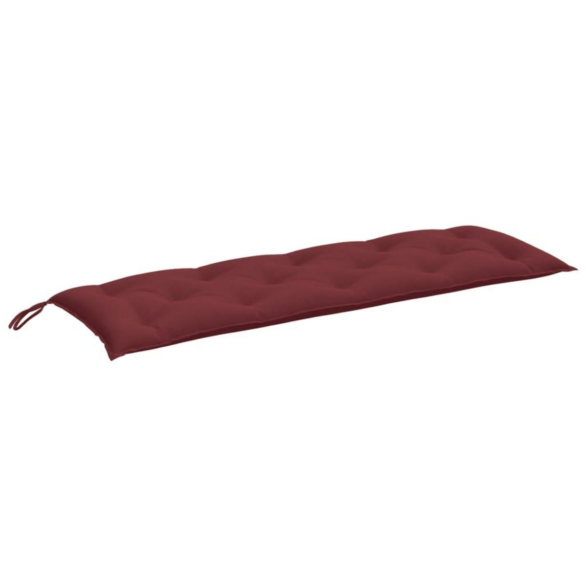 VIDAXL Coussin de banc de jardin rouge bordeaux melange tissu