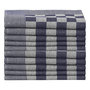 Voir la diapositive 5 : VIDAXL Serviettes de cuisine 10 pcs bleu et blanc 50x70 cm coton