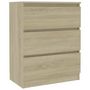 Voir la diapositive 2 : VIDAXL Buffet Chene sonoma 60x35x76 cm Bois d'ingenierie