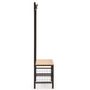 Voir la diapositive 3 : VS VENTA-STOCK Portemanteau Lola avec étagère avec banc 2 étagères, couleur chêne/noir