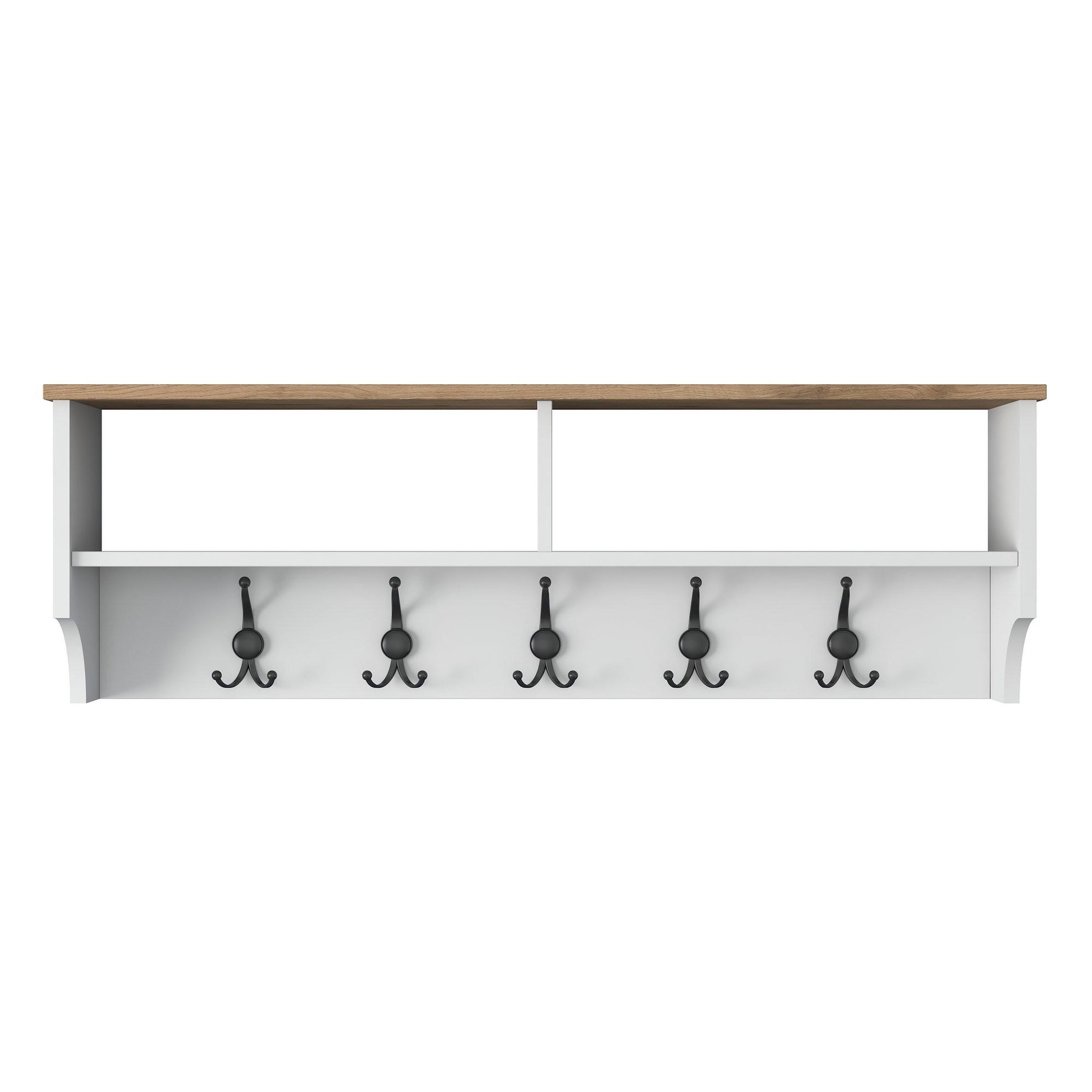Habitat et Jardin Porte-manteau en bois  pino  - 120 x 22 x 37 cm - blanc