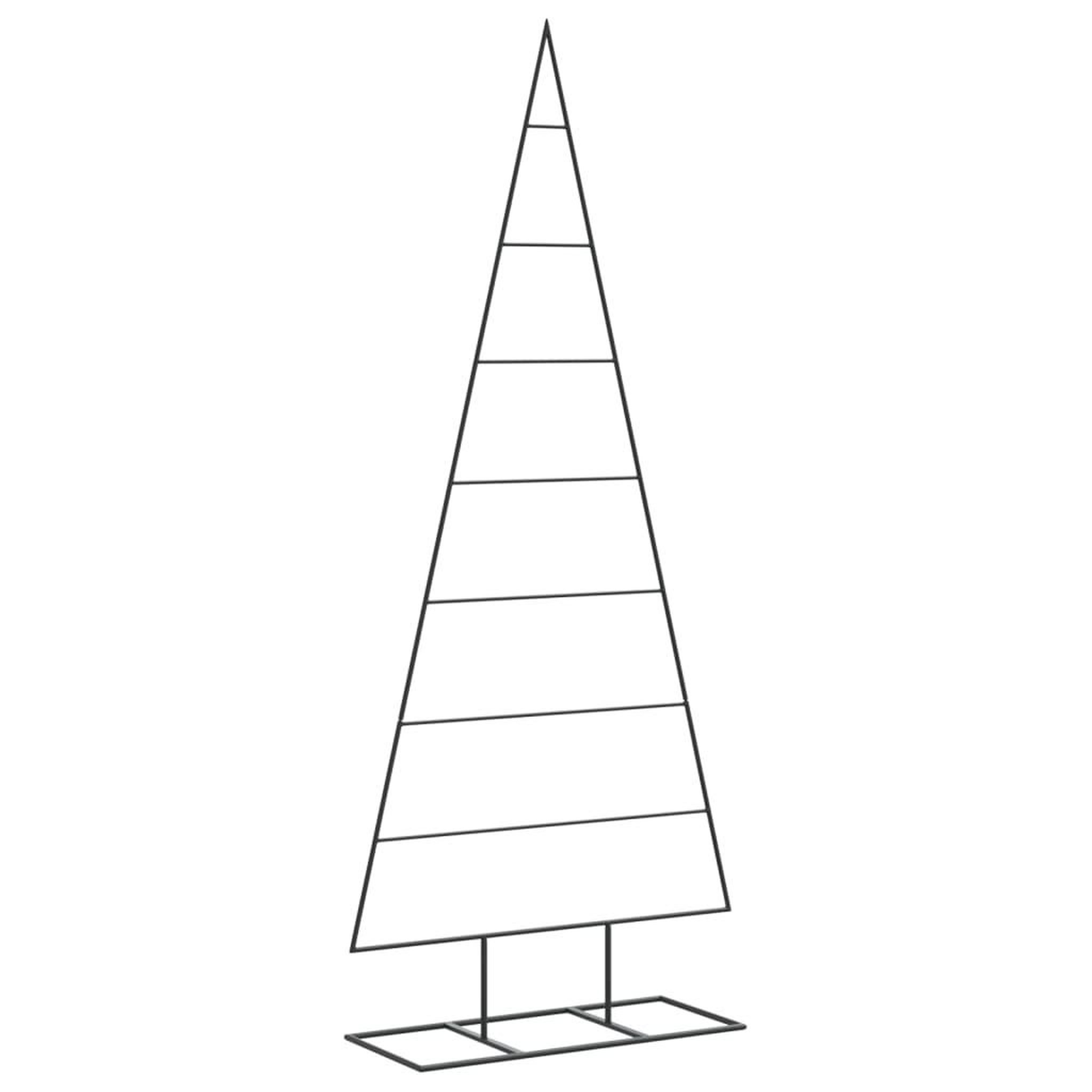Voir la diapositive 2 : VIDAXL Arbre de Noël en metal pour decoration noir 150 cm