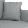 Voir la diapositive 5 : VIDAXL Ensemble de canapes 2 pcs avec coussins Gris clair Tissu