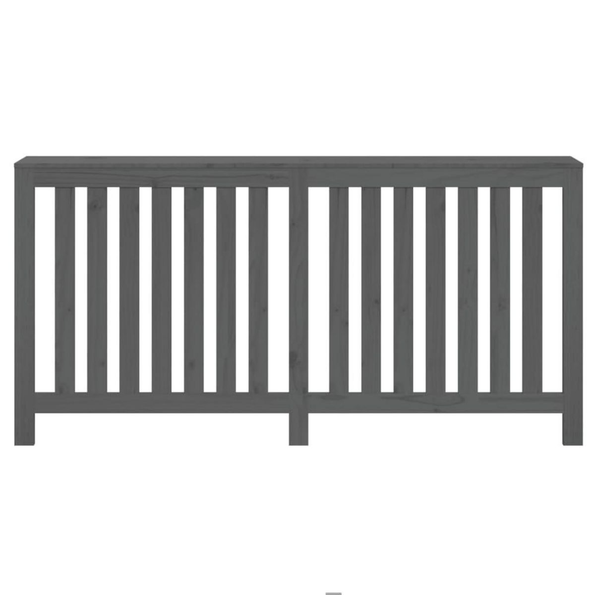 VIDAXL Cache-radiateur Gris 169x19x84 cm Bois massif de pin