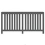Voir la diapositive 5 : VIDAXL Cache-radiateur Gris 169x19x84 cm Bois massif de pin
