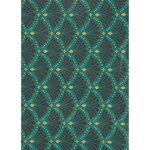 Paris Prix Lot de 6 Feuilles de Papier Patch  Floral Damask  30x40cm Vert