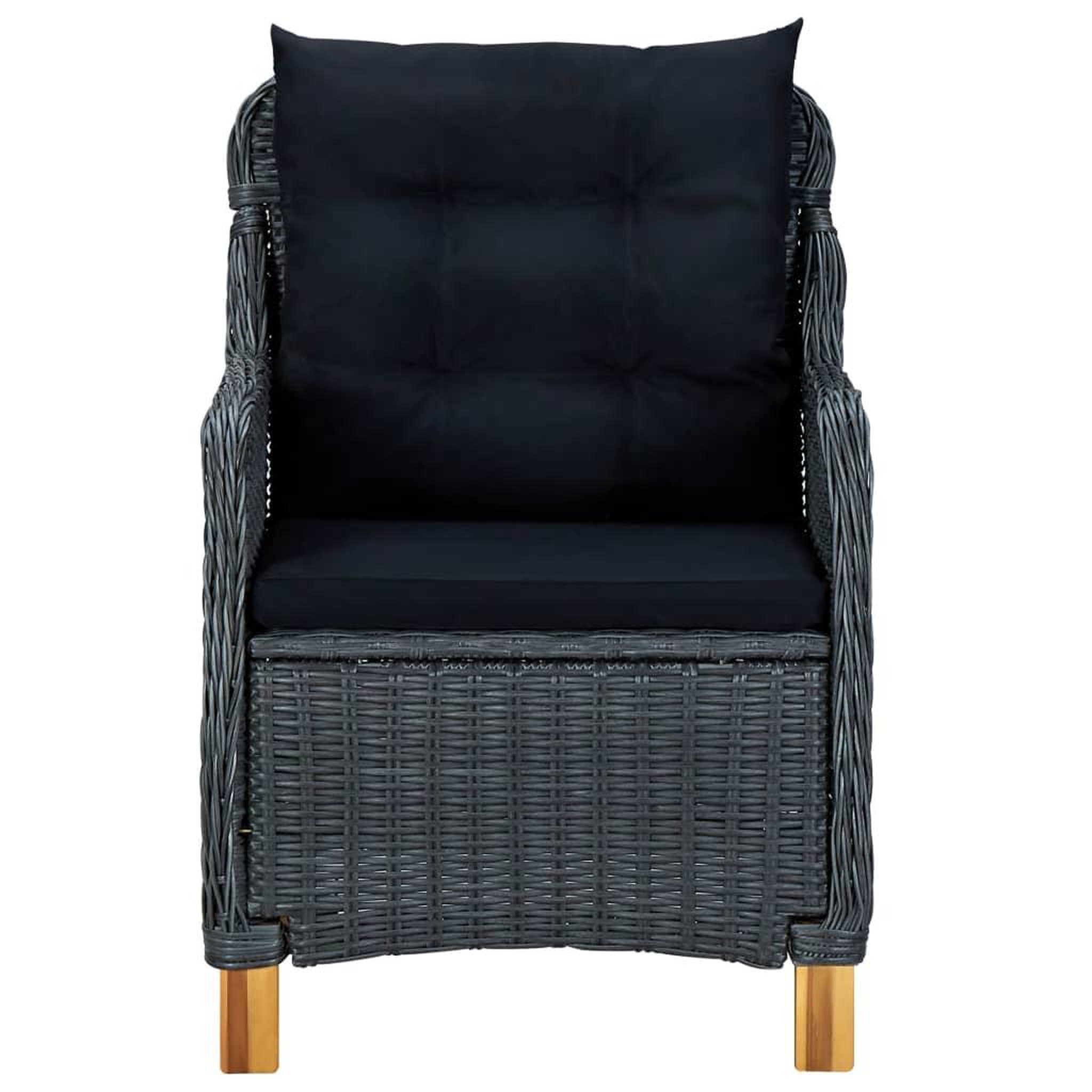 Voir la diapositive 3 : VIDAXL Chaises de jardin avec coussins lot de 2 Resine tressee