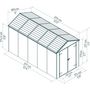 Voir la diapositive 8 : Canopia by PALRAM Abri de jardin résine - 7m² - RUBICON SHED