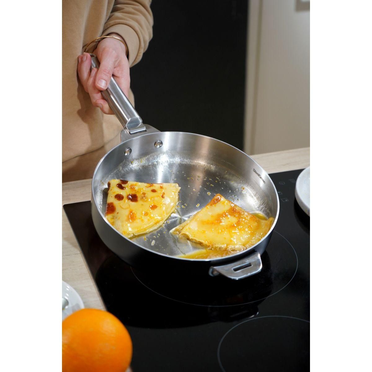 COOKUT Poêle LA MERVEILLEUSE  INOX 24CM - GRAPHITE