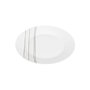 Voir la diapositive 2 : SECRET DE GOURMET Lot de 6 Assiettes à Dessert  Lignes  19cm Blanc