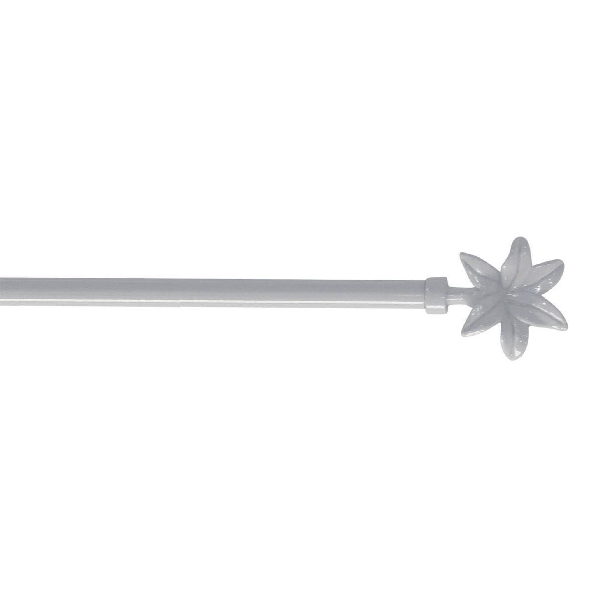 Douceur d'Intérieur Tringle déco extensible  fleurella  40-60cm blanc