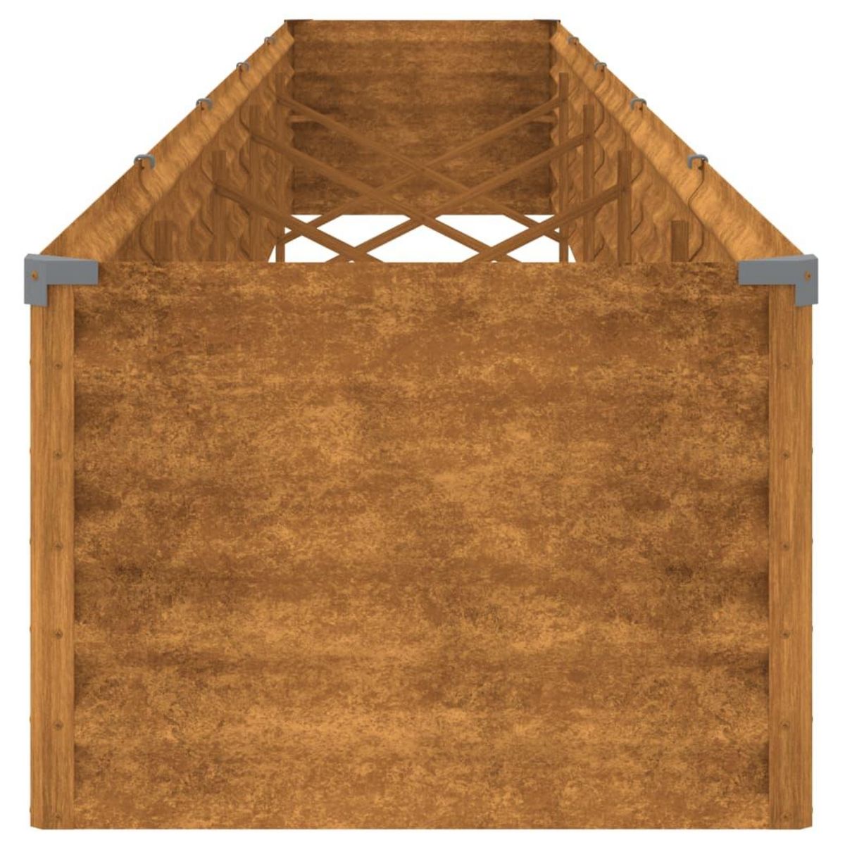 VIDAXL Lit sureleve de jardin 482x50x36 cm acier corten