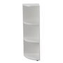 Voir la diapositive 2 : Paris Prix Étagère d'Angle 3 Niveaux  Jake  110cm Blanc