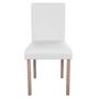 Voir la diapositive 2 : Rendez vous déco Lot de 2 chaises en tissu gris foncé et pieds en bois d'hévéa - Havane