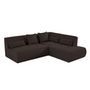Voir la diapositive 2 : LISA DESIGN Onyx - canapé modulable d'angle droit 5 places - en tissu mailles 3d