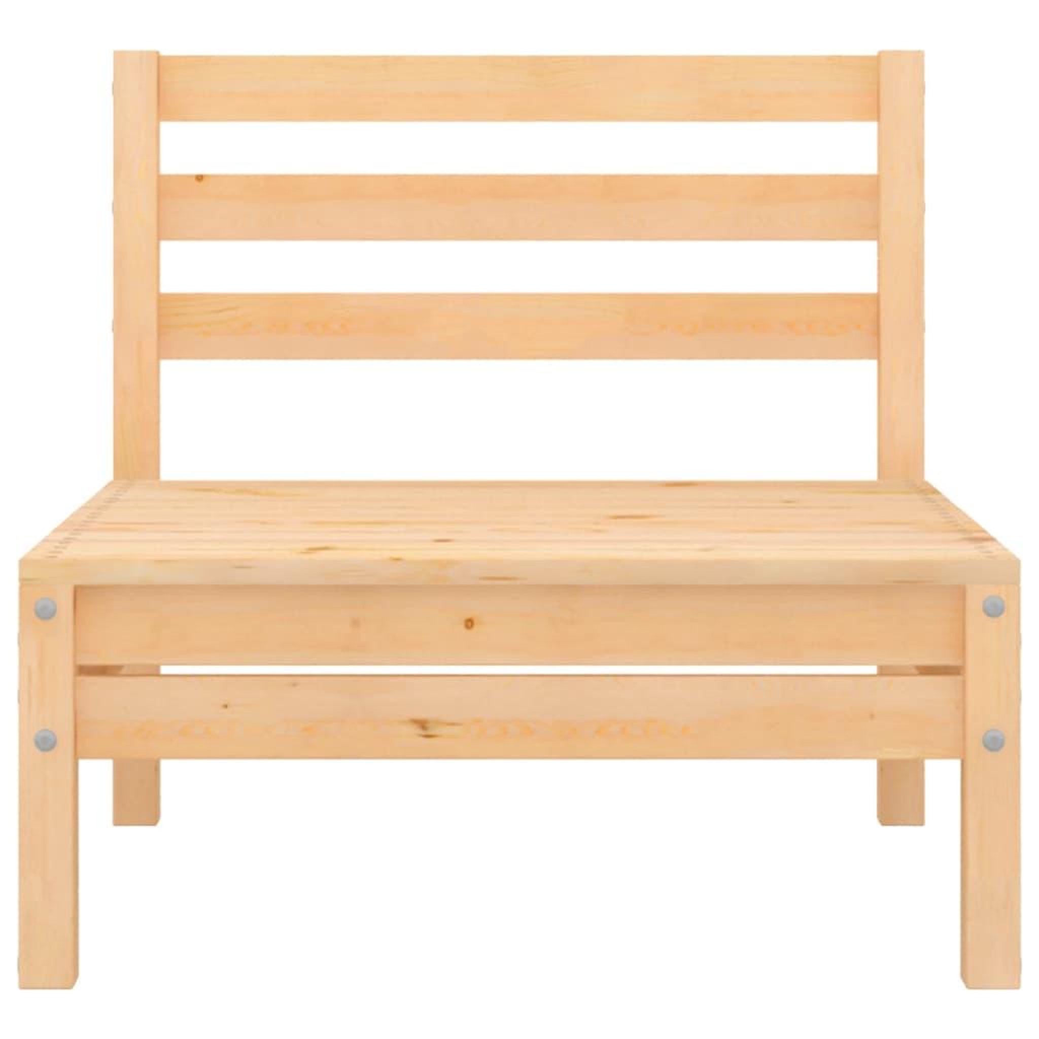 Voir la diapositive 3 : VIDAXL Canapes centraux de jardin 4 pcs Bois de pin massif