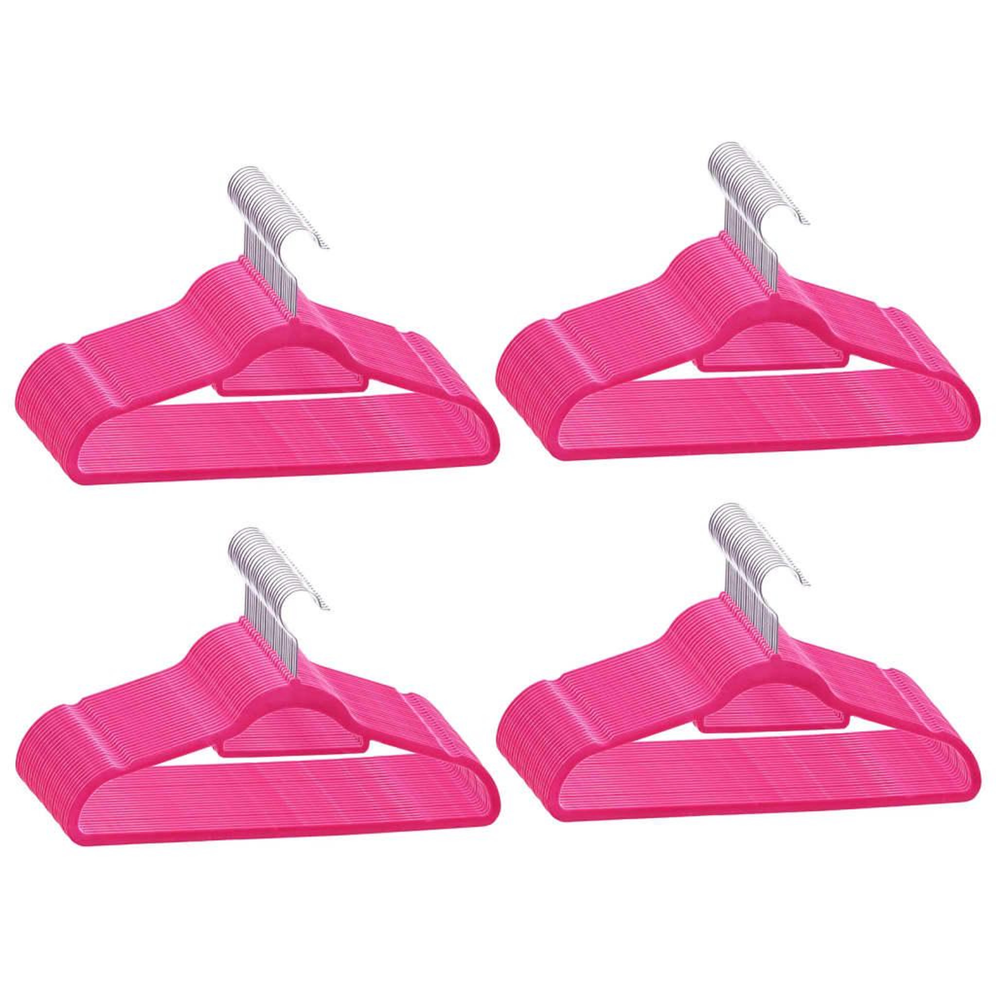 Voir la diapositive 2 : VIDAXL Cintres antiderapants 100 pcs Rose Velours