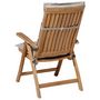 Voir la diapositive 4 : MADISON Madison Coussin de chaise a dossier haut Panama 123x50 cm Beige clair