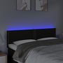 Voir la diapositive 3 : VIDAXL Tete de lit a LED Noir 144x5x78/88 cm Tissu
