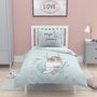 Voir la diapositive 1 : Home collection Parure housse de couette reversible 140x200cm coton bio 57fils magic