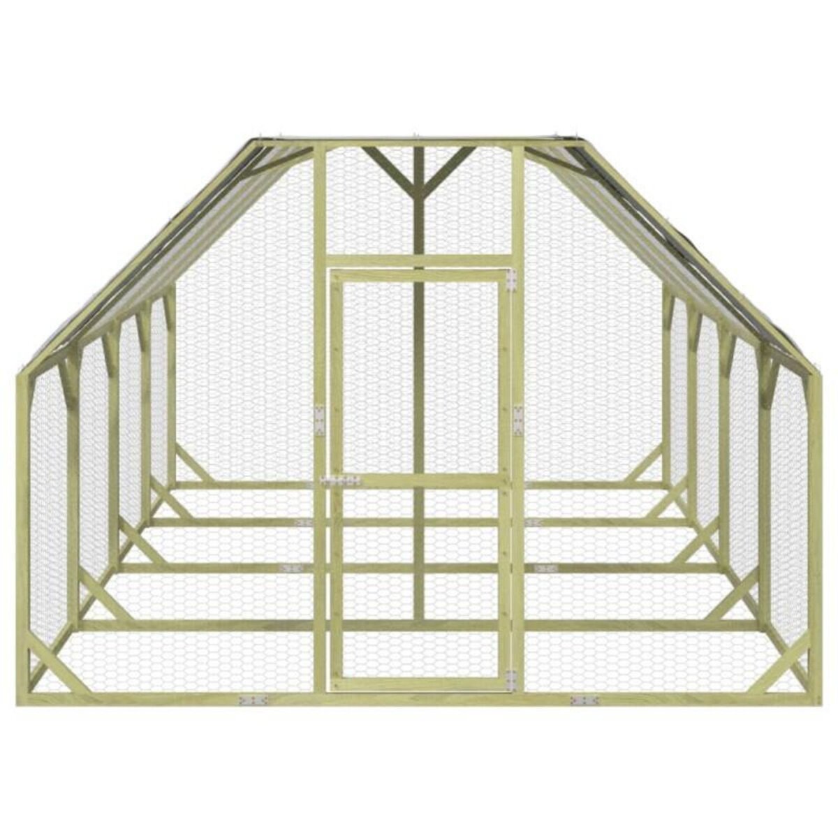 VIDAXL Poulailler 268x400x190 cm Bois de pin massif imprégné