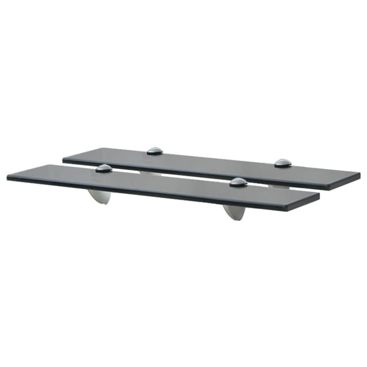 VIDAXL Etageres murales 2 pcs Verre 50 x 20 cm 8 mm