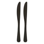 SECRET DE GOURMET Lot de 2 Couteaux en Inox  Shadow  22cm Noir