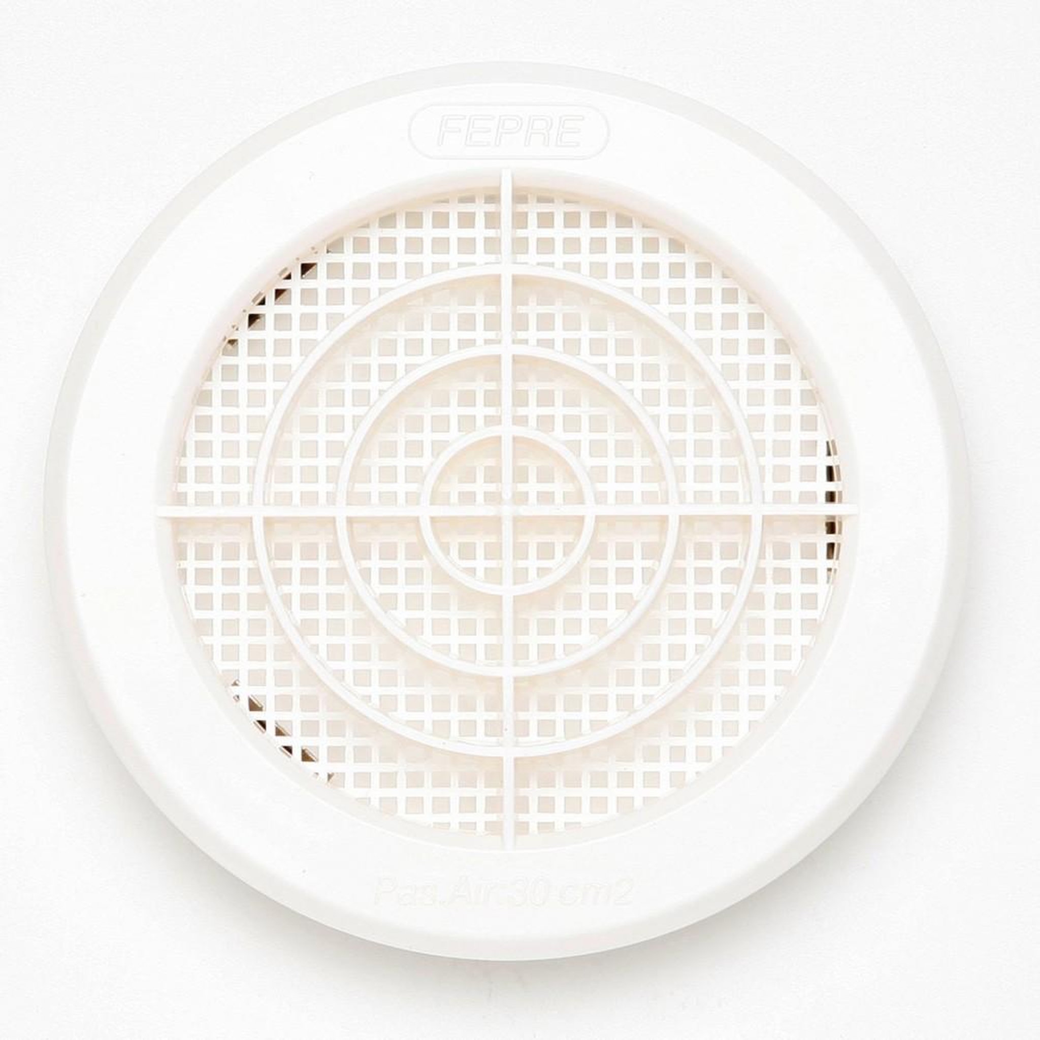 CENTRALE BRICO Grille d'aération abs naturel Diam.12.1 cm