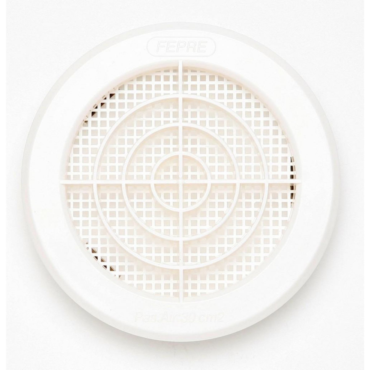 CENTRALE BRICO Grille d'aération abs naturel Diam.12.1 cm