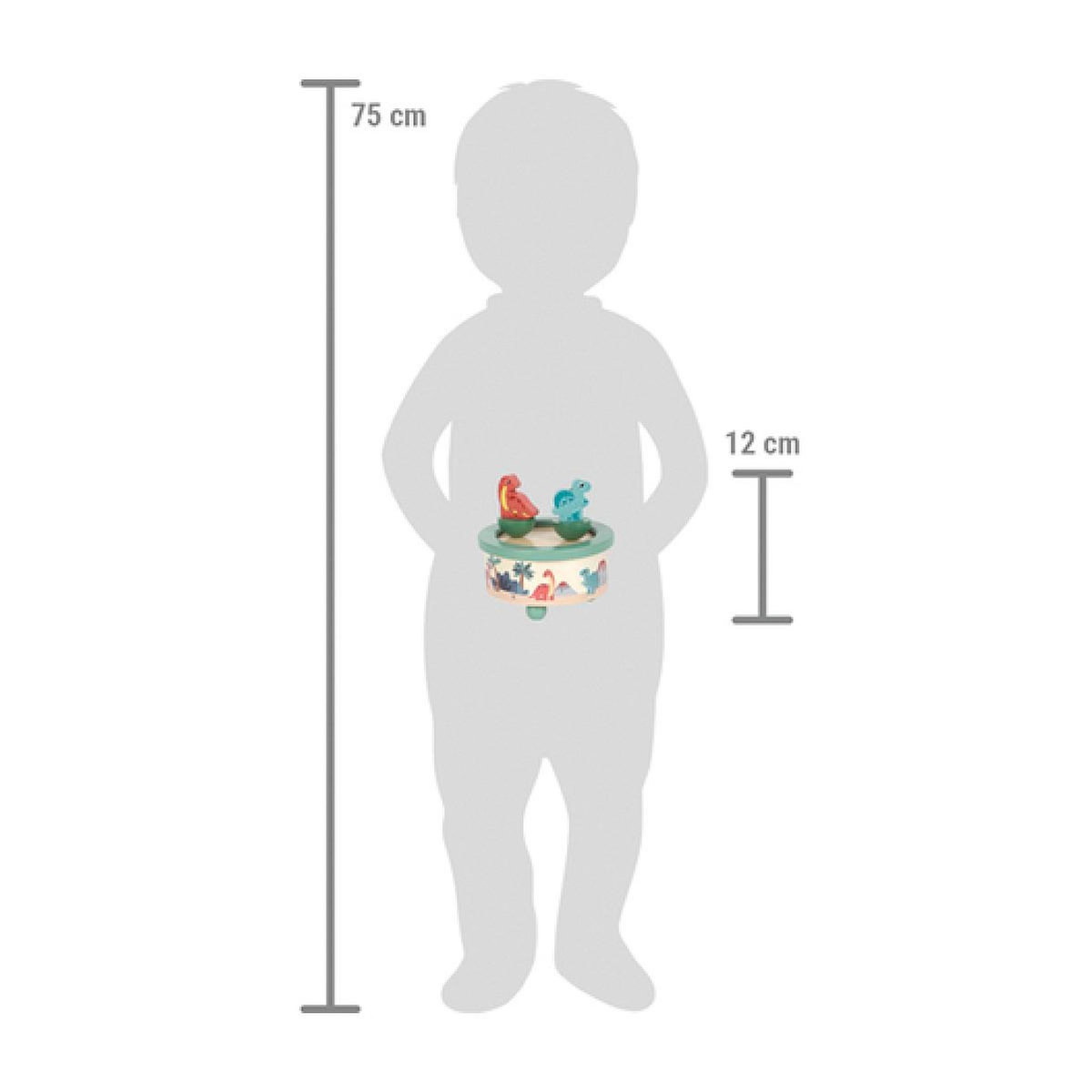 SMALLFOOT Boîte à musique Dino en bois