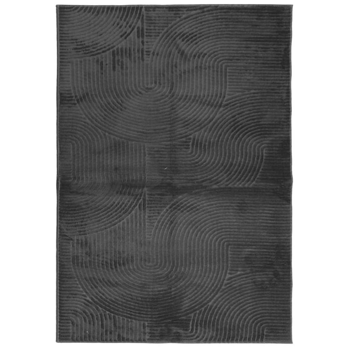 VIDAXL Tapis IZA poils courts style scandinave anthracite 120x170 cm