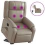 Voir la diapositive 2 : VIDAXL Fauteuil inclinable de massage electrique cappuccino similicuir