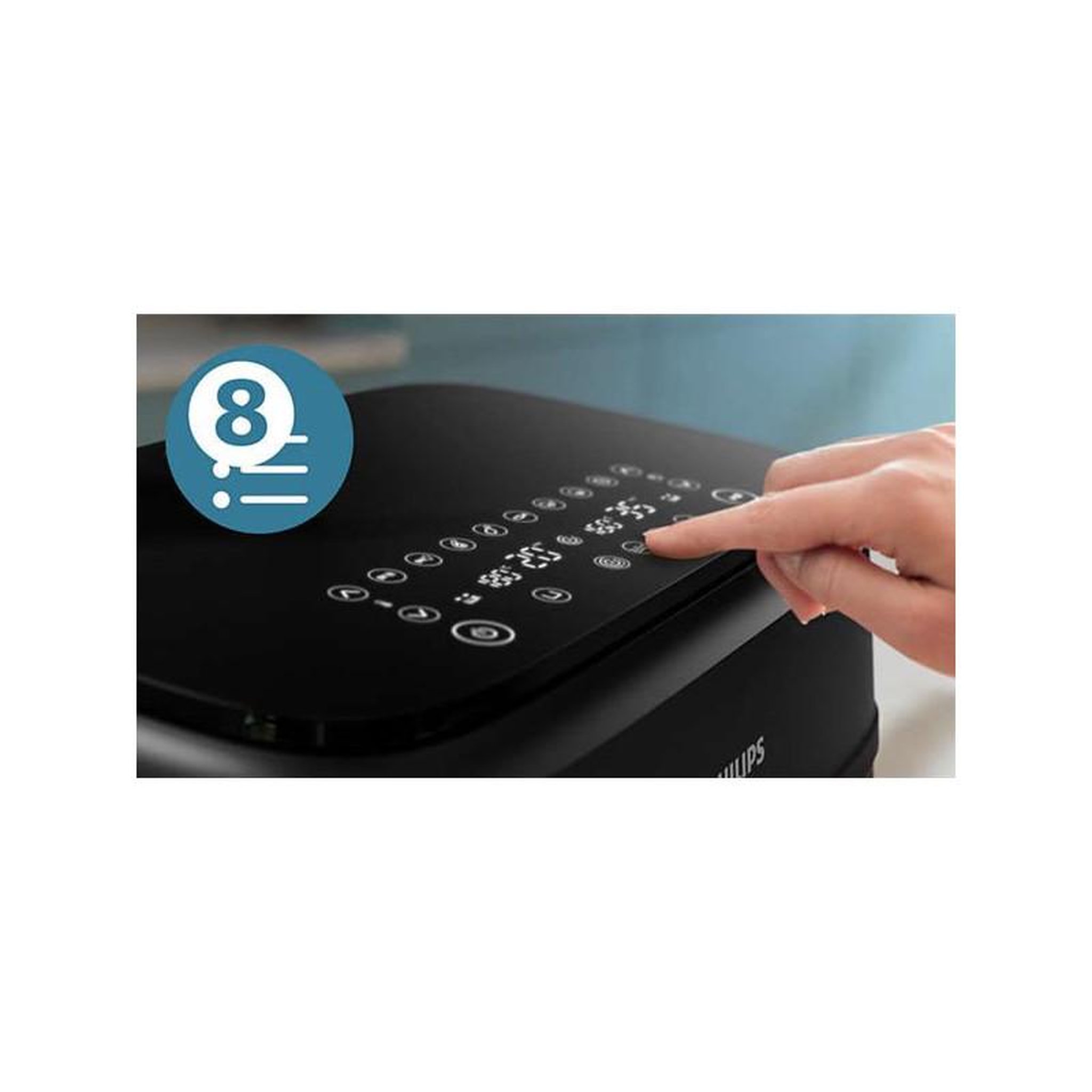 Voir la diapositive 4 : Philips Friteuse sans huile 9l 2750w noir - NA351.00
